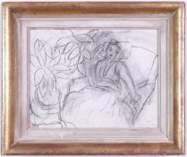 HENRI MATISSE, Femme assise E1, Collotype, signed in the plate, suite, theme and variations 1943,