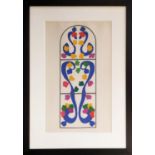 HENRI MATISSE (1869-1954) 'Vigne', lithograph from cut out coliage, 34cm x 20cm, framed (