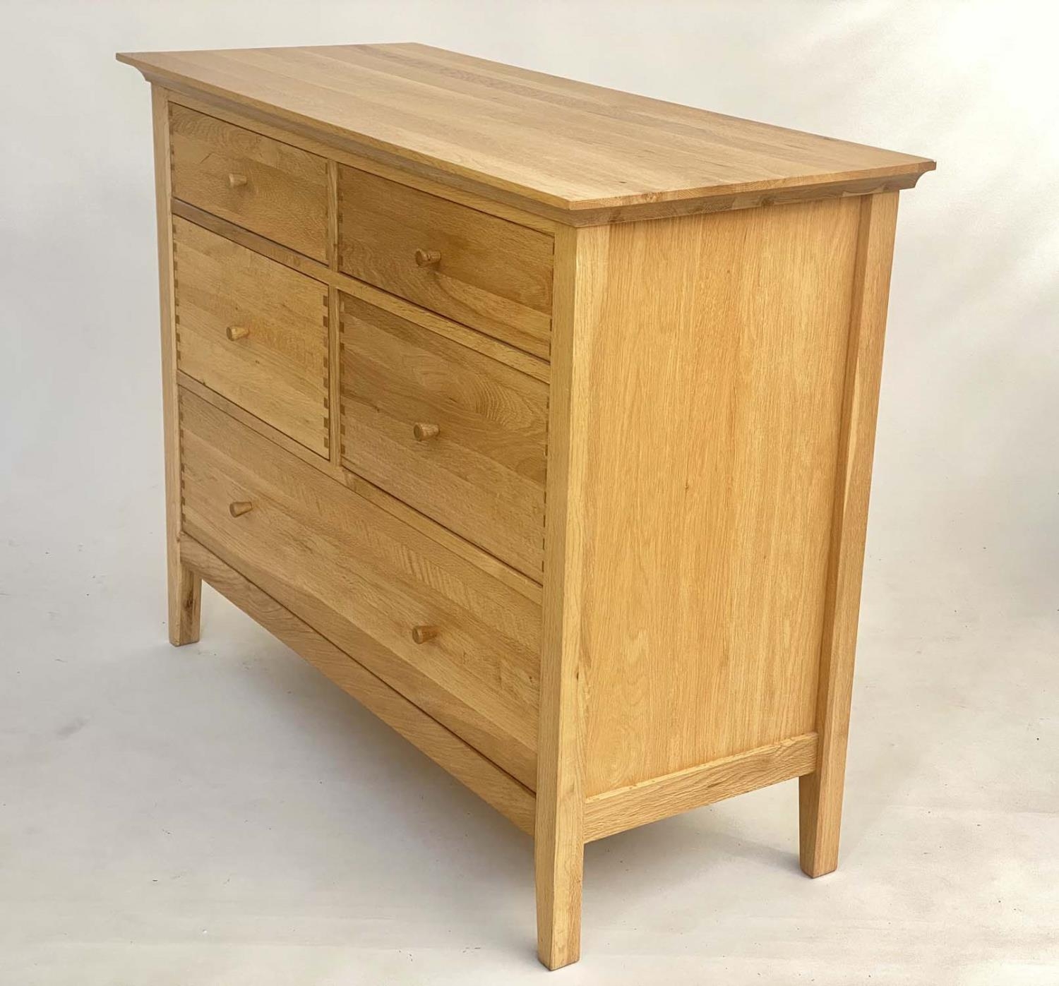 CHEST BY WILLIS & GAMBIES, shaker style solid oak, with two short and three long drawers, 111cm x - Image 2 of 7