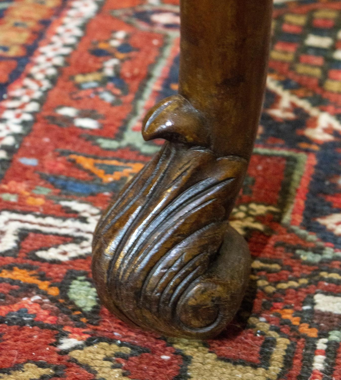 CARD TABLE, 78cm H x 102cm x 51cm, early 20th century George I style burr walnut with needlework - Image 6 of 6