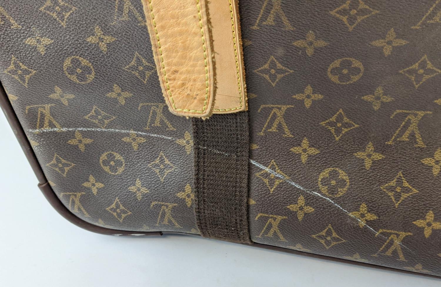 LOUIS VUITTON SATELLITE 70 SUITCASE, monogram canvas and leather, brass hardware, double buckle - Image 8 of 12