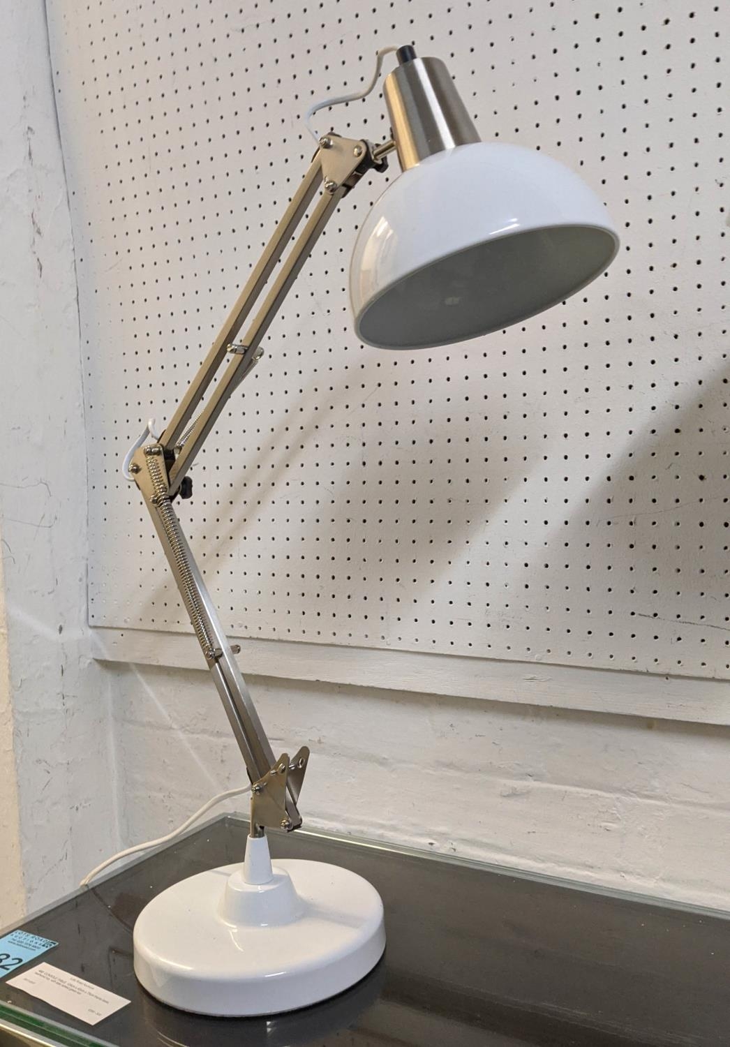 DESK LAMPS, a pair, Anglepoise style design, 77cm H at tallest. (2) - Image 2 of 4