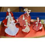 5 VARIOUS ROYAL DOULTON FIGURINE ORNAMENTS