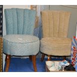 2 MODERN PADDED CHAIRS