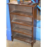 MAHOGANY OPEN BOOKCASE