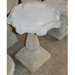 OCTAGONAL GARDEN BIRD BATH