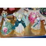 7 VARIOUS ROYAL DOULTON FIGURINE ORNAMENTS