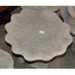 SHELL STYLE GARDEN BIRD BATH