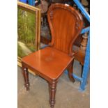 VICTORIAN MAHOGANY HALL CHAIR