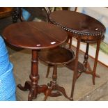 4 VARIOUS MAHOGANY TABLES