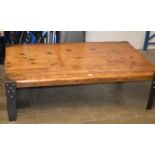 LARGE RUSTIC STYLE COFFEE TABLE