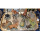 TRAY WITH VARIOUS BORDER FINE ARTS ANIMAL ORNAMENTS