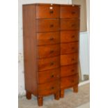 PAIR OF MODERN 7 DRAWER CHESTS