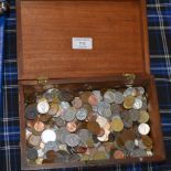 BOX WITH ASSORTED COINAGE