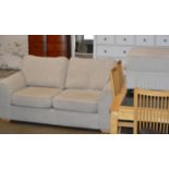 MODERN 2 SEATER SETTEE WITH MATCHING FOOT STOOL