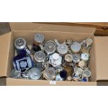 BOX WITH ASSORTED BEER STEINS