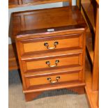 REPRODUCTION YEW WOOD 3 DRAWER CHEST