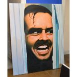 LARGE 66¾" X 54¾" MODERN CANVAS PAINTING - THE SHINING