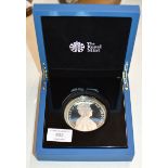CASED 5 OUNCE SILVER PROOF COMMEMORATIVE COIN