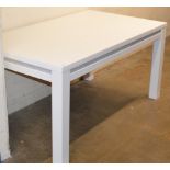 MODERN GLOSS WHITE DINING TABLE