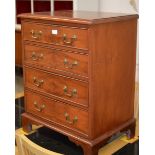 REPRODUCTION 4 DRAWER CHEST WITH BRASS HANDLES