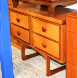 TEAK 4 DRAWER CHEST - APPROXIMATE DIMENSIONS = 27½" x 45" x 18½" (HxWxD)