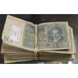 COLLECTION OF OLD 10 REICHSMARK BANKNOTES