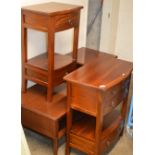 4 PIECES OF MODERN MAHOGANY FURNITURE