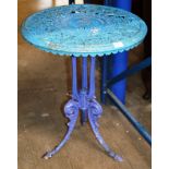 VINTAGE WROUGHT IRON GARDEN TABLE