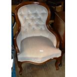 REPRODUCTION MAHOGANY SPOON BACK CHAIR