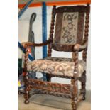 OLD 18TH/19TH CENTURY OAK CHAIR