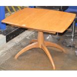 ERCOL LIGHT OAK DINING TABLE - APPROXIMATE DIMENSIONS = 28½" x 40" x 35½" (HxWxD)