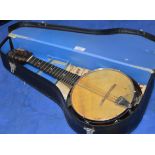 VINTAGE MELODY JUNIOR BANJO WITH CASE