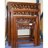 NEST OF 4 ORIENTAL STYLE TABLES