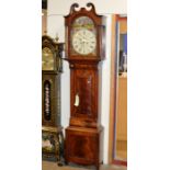 86" VICTORIAN MAHOGANY CASED GRANDFATHER CLOCK, BY GEO WATSON, AIRDRIE