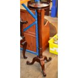 43" REPRODUCTION MAHOGANY TORCHIERE