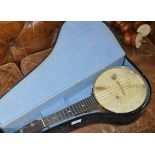 VINTAGE BANJO WITH CASE