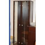 PAIR OF MODERN GLAZED DISPLAY CABINETS