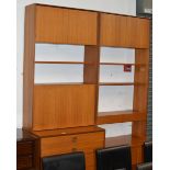 2 MATCHING TEAK SHELF UNITS