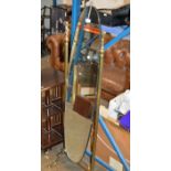 BRASS CHEVAL MIRROR