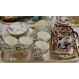 TRAY WITH QUANTITY DOULTON TEA WARE & VARIOUS PIECES OF MASON'S POTTERY