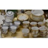 TRAY WITH ASSORTED TEA WARE, FOLEY ETC