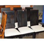 SET OF 6 MODERN PADDED CHAIRS