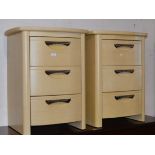 PAIR OF MODERN 3 DRAWER BEDSIDE CHESTS