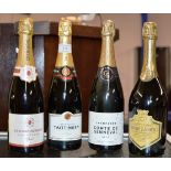 4 BOTTLE CHAMPAGNE SELECTION COMPRISING ETIENNE DUMONT, ROCHE LACOUR, TAITINGER & COMTE DE SENNEVAL