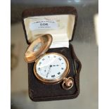 GOLD PLATED SIDE WINDER POCKET WATCH