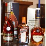 TRIPLE SPIRIT SELECTION COMPRISING REMY MARTIN VSOP FINE CHAMPAGNE COGNAC - 70CL, 40% VOL,