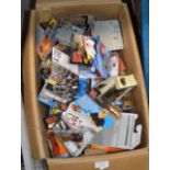 BOX WITH VARIOUS TOYS, HOTWHEELS ETC