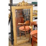 LARGE ORNATE GILT FRAMED WALL MIRROR