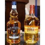 OLD PULTENEY 12 YEAR OLD SINGLE MALT SCOTCH WHISKY - 70CL, 40% VOL & JURA 10 YEAR OLD SINGLE MALT